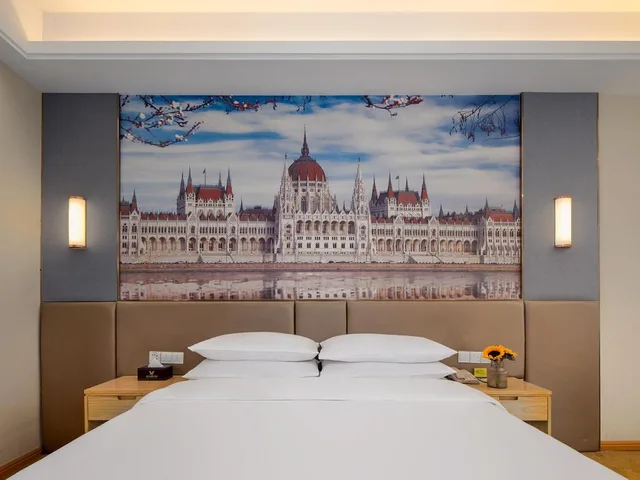غرفة بزنس بسرير كوين، Vienna International Hotel (Nanjing Zhushan Road Metro Station) 4/4
