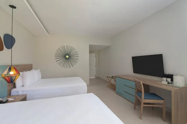 غرفة كلوب بسريرين مزدوجين بإطلالة على البحر، Wyndham Alltra Samana All Inclusive Resort 2/5