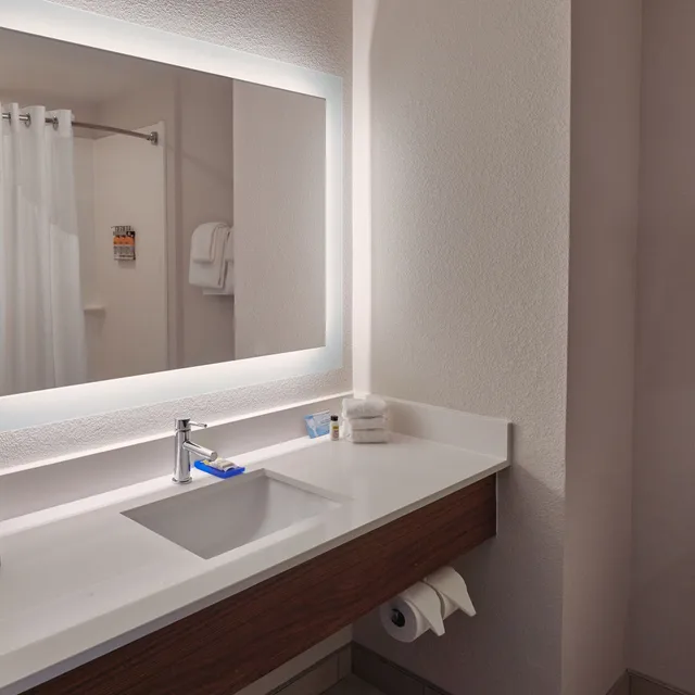 غرفة قياسية بسرير كينج، Holiday Inn Express Suites Akron Regional Airport Area 5/5