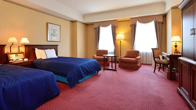 غرفة ديلوكس بسريرين منفصلين بإطلالة على البحر والمرفأ، Hotel Den Haag 1/1