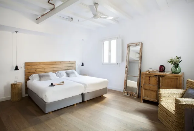 غرفة ديلوكس بسرير كينج مع أريكة، Eco Boutique Hostal Grau 3/8
