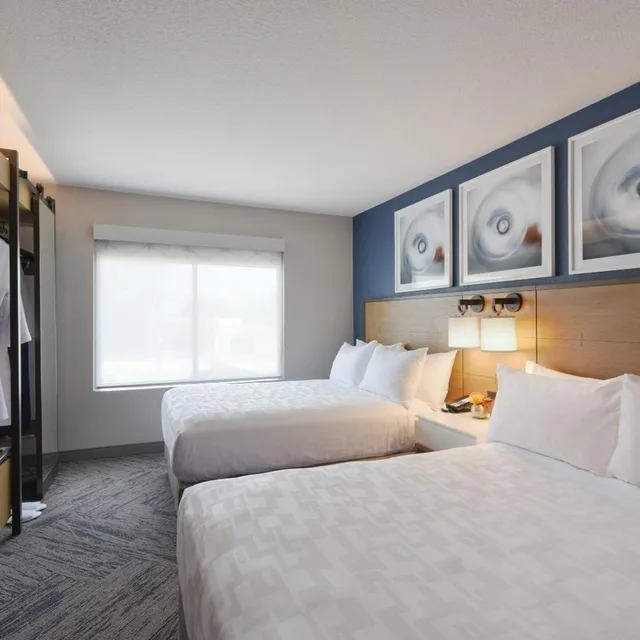 جناح بسرير مزدوج بإطلالة على المسبح بغرفة نوم واحدة في طابق مرتفع، Hyatt Centric Santa Clara Silicon Valley 1/2