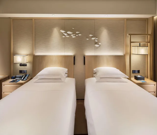 غرفة ديلوكس بسريرين منفصلين بشرفة، Hilton Shenzhen Shekou Nanhai 4/4