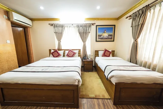 غرفة قياسية بسرير مزدوج أو سريرين منفصلين بإطلالة على الحديقة، Kathmandu Garden Home 2/9