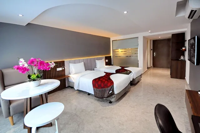 غرفة ديلوكس بسريرين منفصلين بإطلالة على البحر، Anrizon Hotel Nha Trang 4/10