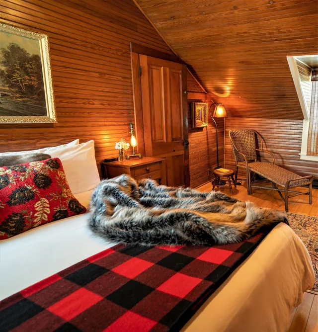 جناح بسرير كينج، Lake Placid Stagecoach Inn 3/8