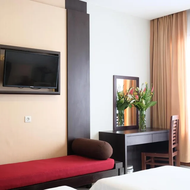 Deluxe, Twin Beds, Mountain View, No Balcony، The Grand Hill Bistro Cafe Resort Hotel 5/7