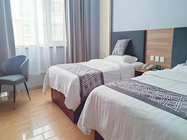 غرفة سوبيريور بسريرين منفصلين، Greentree Alliance Zhangjiakou Jingkai District Weisan Road Jiye Hotel - Zhangjiakou 2/2
