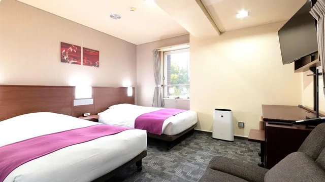 غرفة اقتصادية بسريرين منفصلين، Central Hotel Okayama 1/1