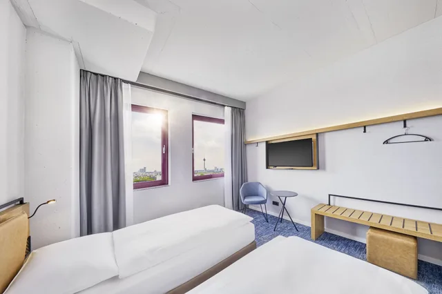 غرفة كومفورت بسريرين منفصلين، H2 Hotel Dusseldorf Seestern 1/5