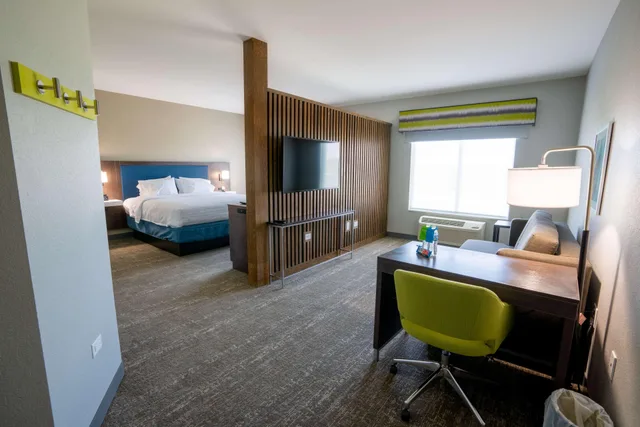 غرفة بسرير مزدوج لذوي الإعاقة، Hampton Inn Huntley Chicago 6/6