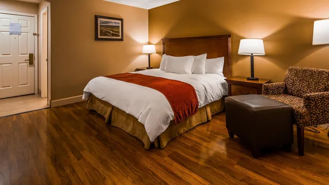غرفة قياسية بسرير كينج يُسمح فيها بالحيوانات الأليفة، Best Western Tyrolean Lodge 2/3