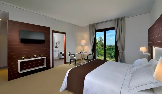 غرفة ديلوكس مفردة بسرير مزدوج، Palazzo Di Varignana Resort Spa 2/3