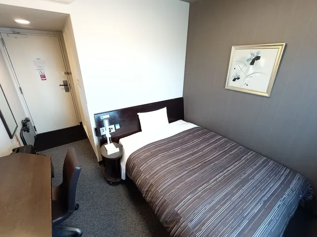 غرفة كومفورت مفردة بسرير مزدوج في المبنى الرئيسي للمدخنين، Hotel Route-Inn Iwakiizumi Ekimae 3/9