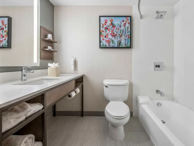 غرفة بريميوم بسريرين كوين، Hilton Garden Inn Dallas/Allen 2/2