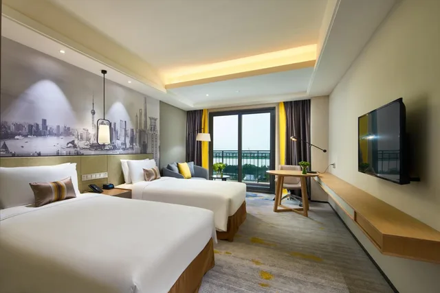 غرفة تنفيذية ديلوكس بسريرين منفصلين، The Qube Hotel Shanghai Sanjiagang 2/3