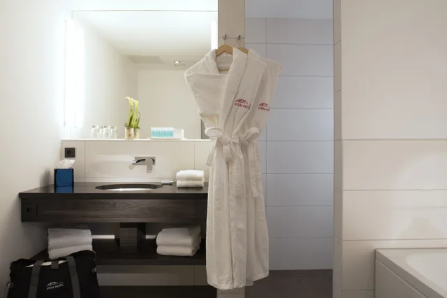 Panoramic, Suite, Single, King Bed, Skyline View, Sofa، Vital Hotel Frankfurt 1/1
