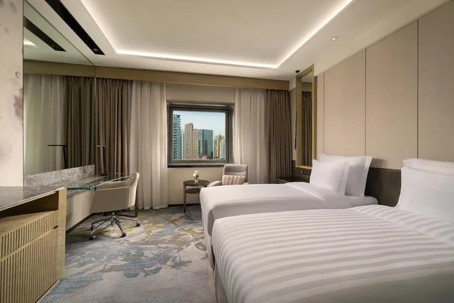 غرفة ديلوكس بسريرين منفصلين، Kempinski Hotel Beijing Yansha centre 1/5