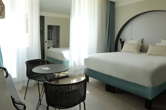 غرفة ديلوكس بسرير كوين بشرفة، Best Western Plus Hotel La Joliette 2/7