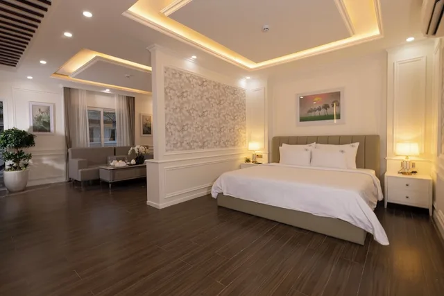 جناح استوديو فاخر بسرير كينج بإطلالة على الحديقة بغرفة نوم واحدة، MerPerle Nui Sam Resort 1/2