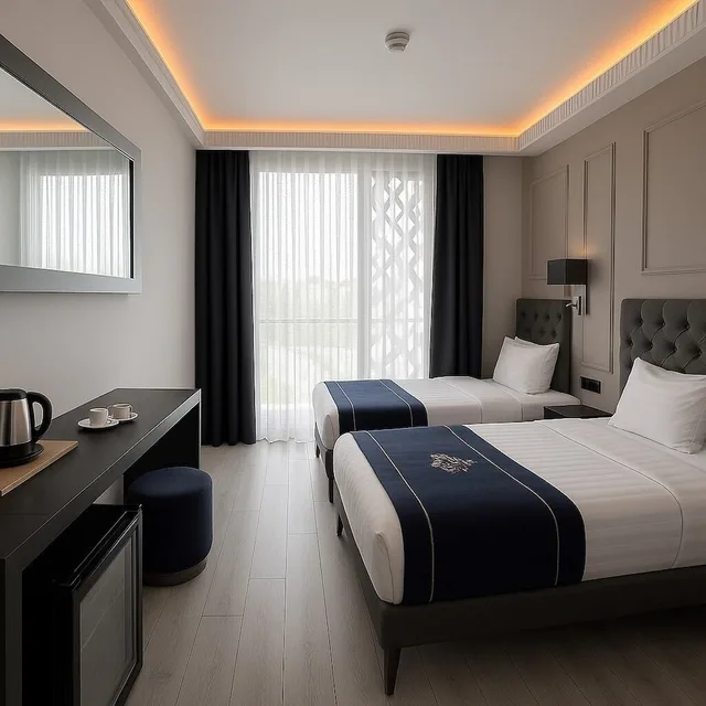 غرفة ديلوكس بسرير مزدوج، Loft Airport Hotel 1/5