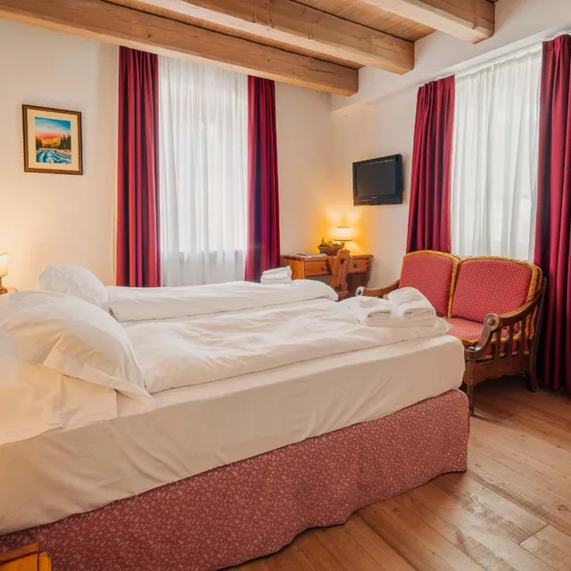 غرفة سوبيريور بسرير مزدوج أو سريرين منفصلين، Royal Hotel Cortina 3/9