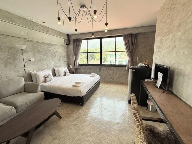 غرفة ديلوكس بسرير مزدوج بإطلالة على الجبل، Rumpai Loft Habitat 1/1