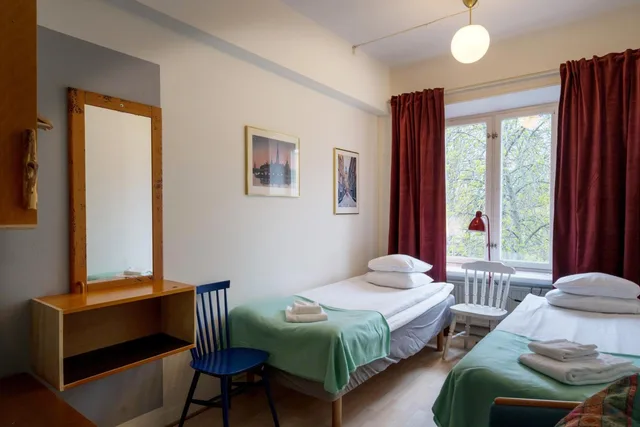 غرفة اقتصادية بسريرين منفصلين بحمام مشترك في الملحق، Reimersholme Hotel 1/7
