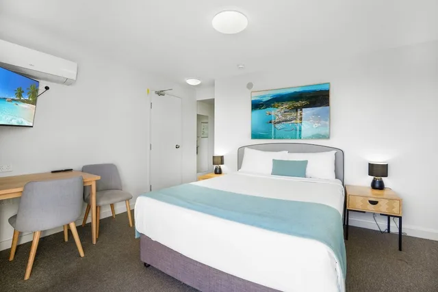 غرفة بسرير كوين بإطلالة على المرفأ، Gladstone Reef Hotel Motel 5/7