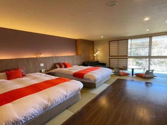 Semi Room, Japanese, Modern, Guest Room, 2 Semi Double Beds, Hotel Miyama 1/1