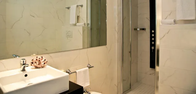 غرفة بسرير مزدوج أو سريرين منفصلين بإطلالة جزئية على البحر، Hotel Atlantico 10/10