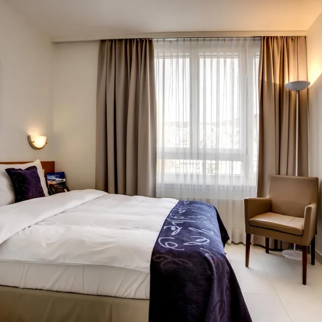 غرفة كومفورت بسرير مزدوج أو سريرين منفصلين بإطلالة على المدينة، Hotel Beaulac 4/6