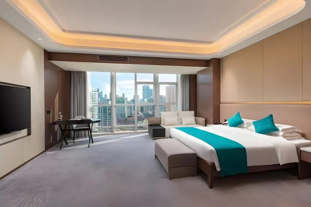 جناح ديلوكس بسرير كينج بغرفة نوم واحدة، Honder International Hotel 1/1