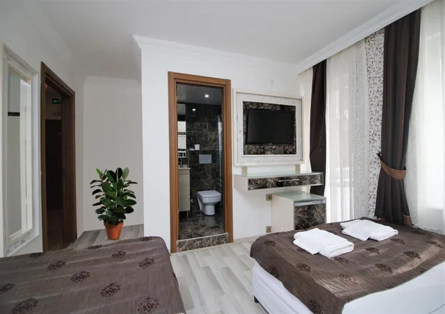 غرفة قياسية ثلاثية بسرير مزدوج وسرير فردي، Behram Hotel 1/1