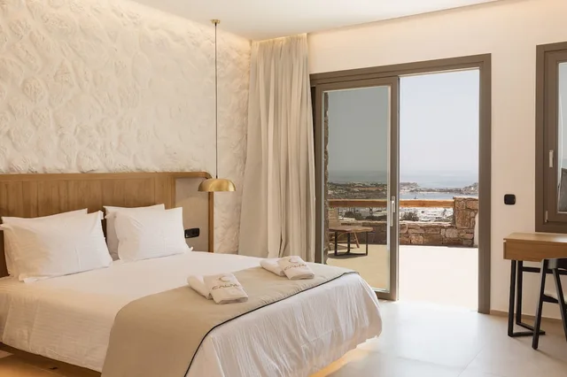 جناح استوديو بسرير كينج بإطلالة على البحر، Calma Suites Mykonos 1/4