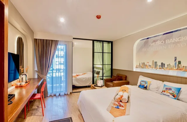 جناح جونيور بسريرين مزدوجين بغرفتي نوم، Metro Hotel Phahonyothin 35 1/9