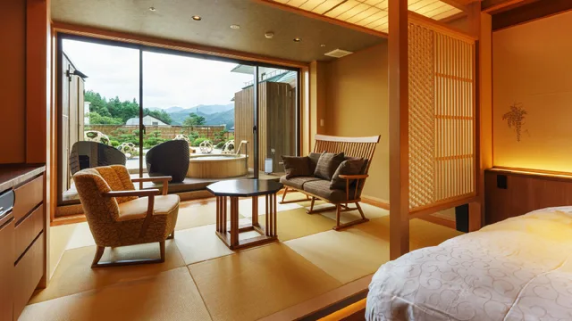 Japanese Western, Type A, Modern, Guest Room، Shiratamanoyu Senkei 1/1
