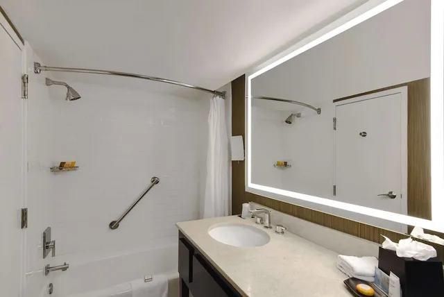 غرفة ركنية بسرير كينج بإطلالة على النهر بحوض استحمام لذوي الإعاقة، Hotel Tampa Riverwalk 3/3