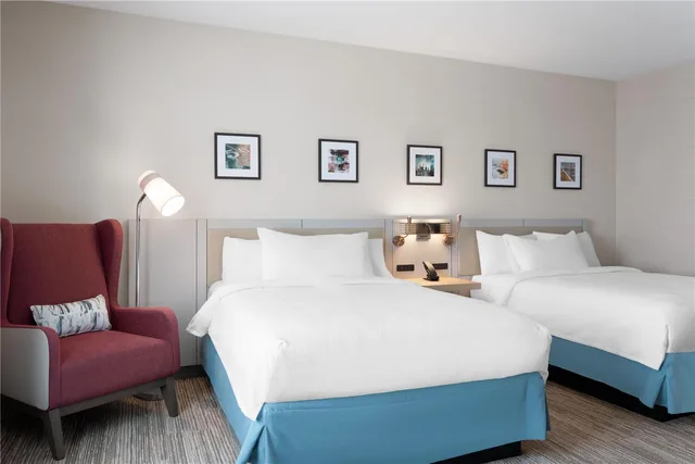غرفة بسريرين كوين بحوض استحمام لذوي الإعاقة، Hilton Garden Inn Austin Central 1/2