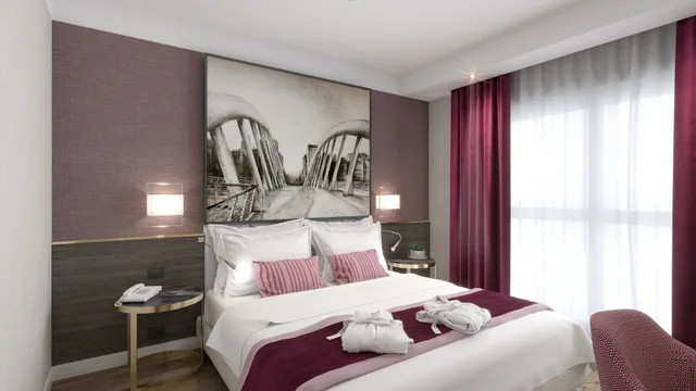 غرفة ديلوكس بسرير مزدوج أو سريرين منفصلين، Hotel St Martin 7/10