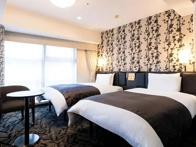 غرفة ديلوكس ركنية بسريرين مزدوجين، APA Hotel Kanazawa-Ekimae 2/2