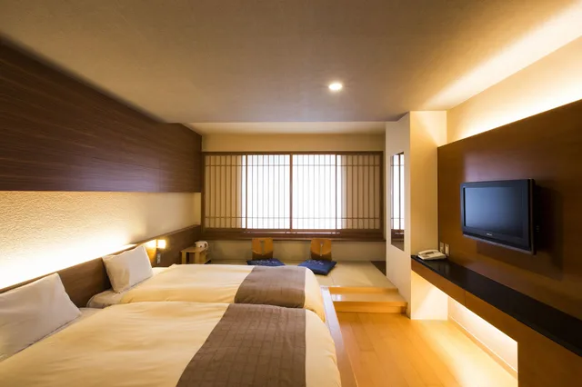Japanese, Twin Beds, Sounkyo Onsen Choyo Resort Hotel 3/4