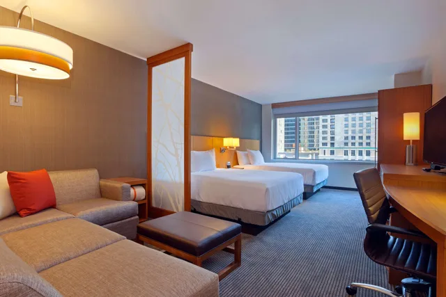 غرفة بسريرين كوين، Hyatt Place Chicago River North 1/1