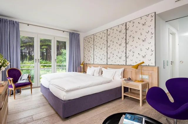 غرفة بسرير مزدوج بإطلالة على الحديقة، Hotel Fahrhaus Sylt 1/1
