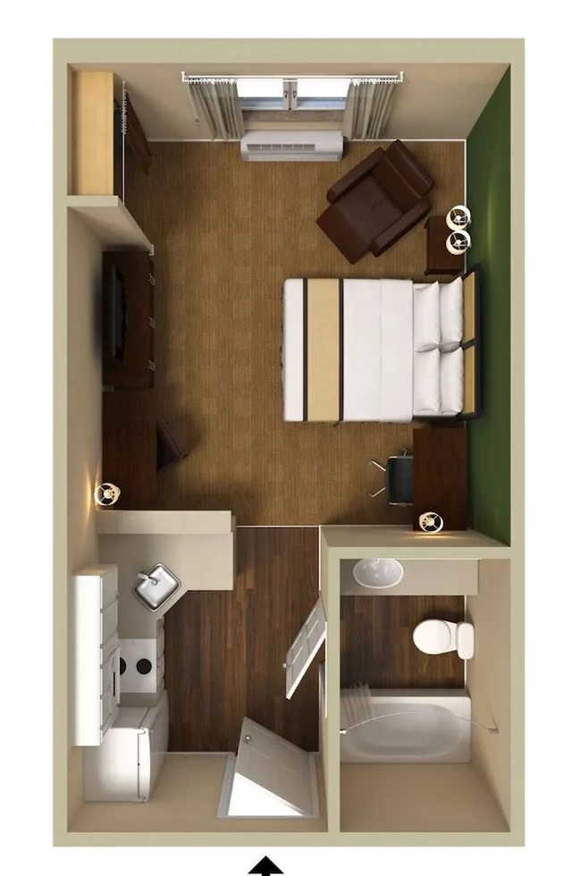استوديو بسريرين مزدوجين، Extended Stay America Billings - West End 6/6