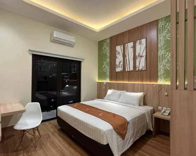 غرفة بريميير بسرير كينج بشرفة، D'Bamboo Suites 10/10