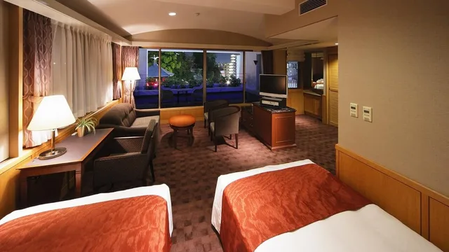 غرفة ديلوكس بسريرين منفصلين للمدخنين، Hotel Patio Dogo 1/1