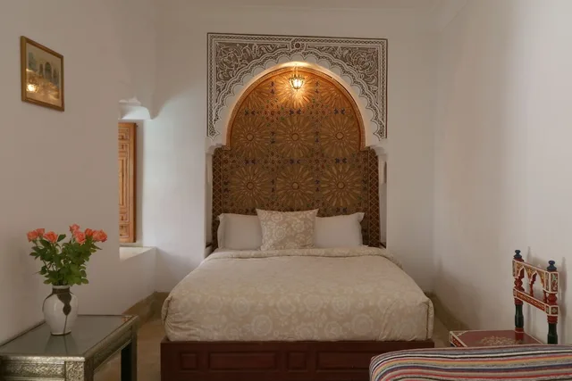 غرفة بسرير مزدوج أو سريرين منفصلين بإطلالة على الفناء، RIAD ZINEB 4/4