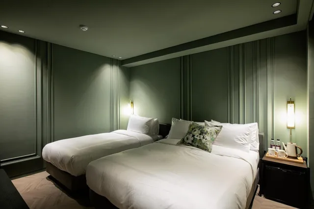 غرفة بريميير بسريرين منفصلين، Oia Hotel 1/2