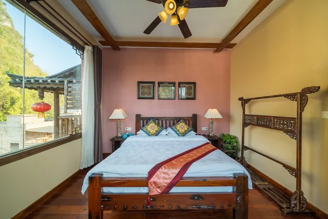 جناح متصل عائلي بسرير كوين وسريرين منفصلين، Yangshuo Mountain Nest Boutique Hotel 3/4